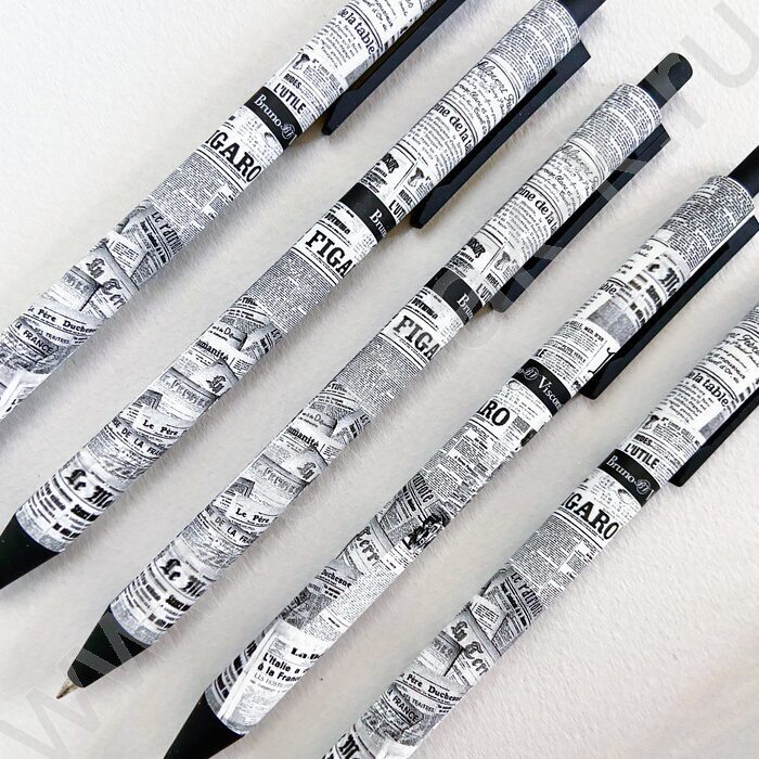 Ручка шар авт ArtClick. Газета синяя 0,5мм | Фото 6