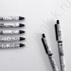 Ручка шар авт ArtClick. Газета синяя 0,5мм | Фото 7