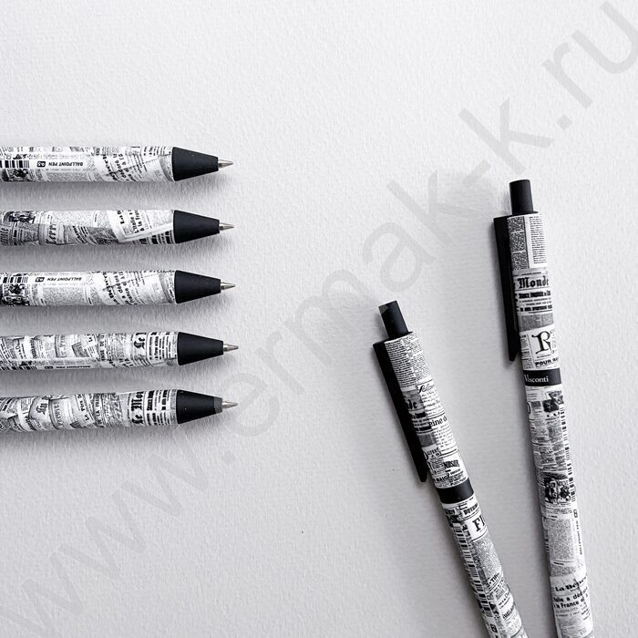 Ручка шар авт ArtClick. Газета синяя 0,5мм | Фото 7