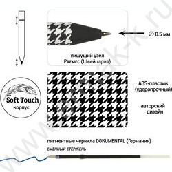 Ручка шар авт ArtClick. Модный паттерн синяя 0,5мм | Фото 3