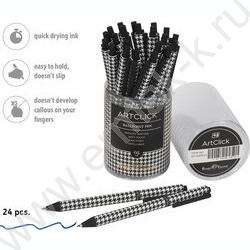 Ручка шар авт ArtClick. Модный паттерн синяя 0,5мм | Фото 4