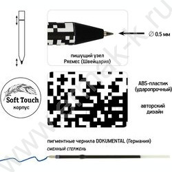 Ручка шар авт ArtClick. Пиксели синяя 0,5мм | Фото 2
