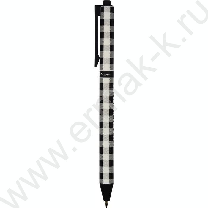 Ручка шар авт ArtClick. Монохром. Клетка синяя 0,5мм | Фото 1