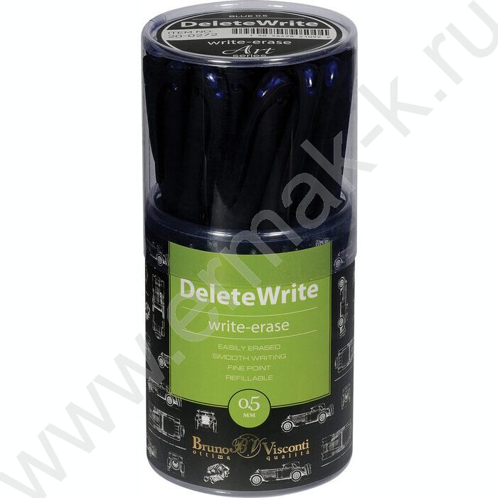Ручка гелевая со стираемыми чернилами синяя 0,5мм DeleteWrite Art. Blueprint.Авто/черны корпус | Фото 5