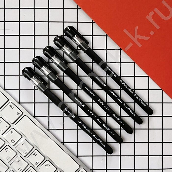 Ручка шар FirstWrite. Black синяя 0,5мм | Фото 5