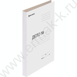 Скоросшиватель Дело картон белый б/зажима A4 440г/м² мелованный | Фото 1