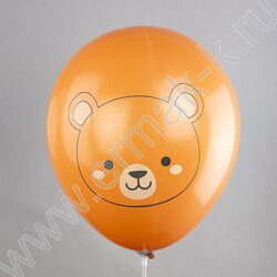 Шар воздушный 12" шелк рис. 2ст Лесные друзья! 2цв. 5дизайнов | Фото 5
