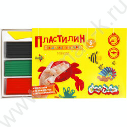 Пластилин   6цв  90г Каляка-Маляка+стек д/творчества | Фото 2