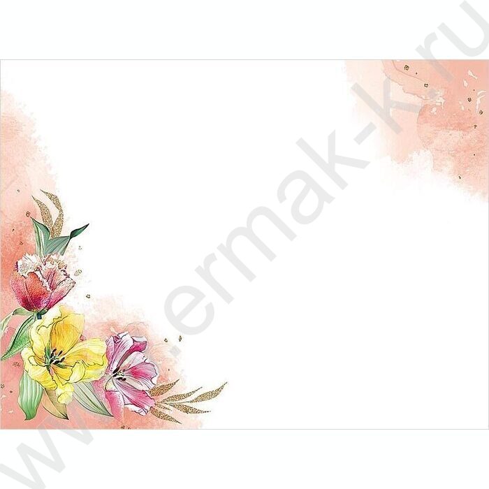 Открытка  121*183мм "В День 8 Марта" текст | Фото 2