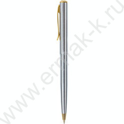 Ручка шар синяя, 0,5мм "Maestro" /корпус серебристый с золотистым | Фото 1