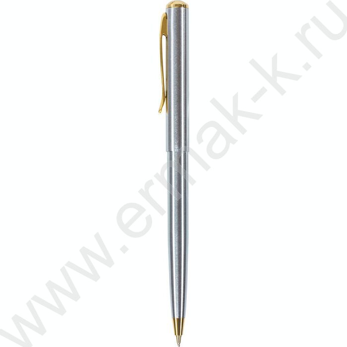 Ручка шар синяя, 0,5мм "Maestro" /корпус серебристый с золотистым | Фото 1
