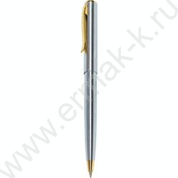 Ручка шар синяя, 0,5мм "Maestro" /корпус серебристый с золотистым | Фото 2