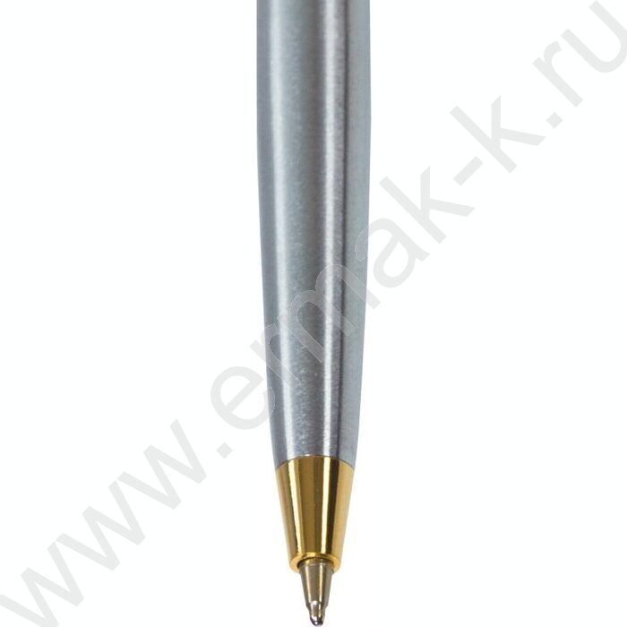 Ручка шар синяя, 0,5мм "Maestro" /корпус серебристый с золотистым | Фото 4
