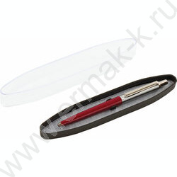 Ручка шар синяя, 0,5мм "Soprano" /корпус серебристый с бордовым | Фото 6