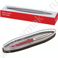 Ручка шар синяя, 0,5мм "Soprano" /корпус серебристый с бордовым | Фото 7