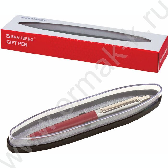 Ручка шар синяя, 0,5мм "Soprano" /корпус серебристый с бордовым | Фото 7