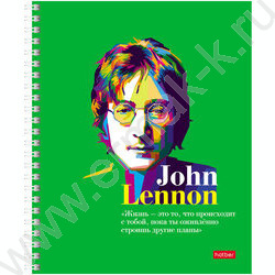 Тетрадь  80л клетка/спираль "Яркие цитаты" /глянц. ламин. /4вида | Фото 2