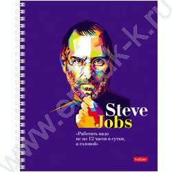 Тетрадь  80л клетка/спираль "Яркие цитаты" /глянц. ламин. /4вида | Фото 3