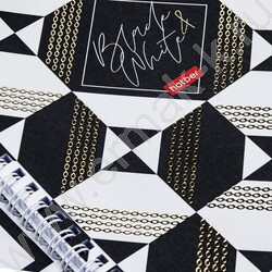 Тетрадь  96л клетка/спираль "Black&White" /мат.ламин. 3D фольга/ ассорти | Фото 6