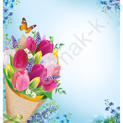 Открытка   97*204мм "8 Марта" | Фото 2