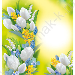 Открытка   97*204мм "8 Марта" | Фото 2