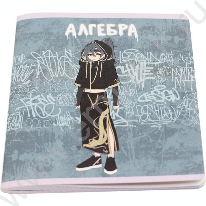 Тетрадь предметная 48л "Fantasy" Алгебра /лам.Soft Touch, выбор.высок.лак./ | Фото 3