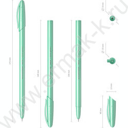Ручка шар Neo® Stick Pastel 0,7мм, ШК синяя | Фото 3