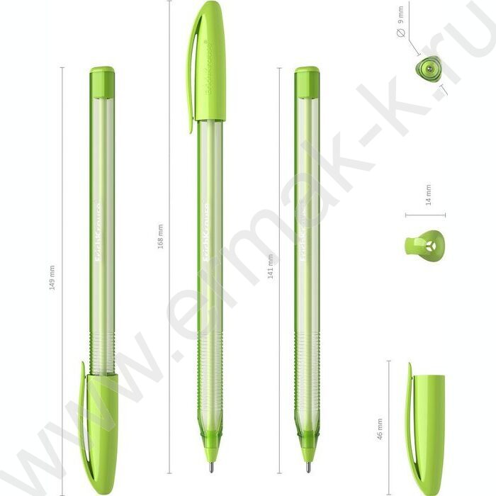 Ручка шар Ultra Glide Technolody U-108 Spring Stick 1,0мм синяя /форма корпуса - треугольная | Фото 3