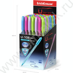 Ручка шар Ultra Glide Technolody U-108 Spring Stick 1,0мм синяя /форма корпуса - треугольная | Фото 4