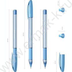 Ручка шар Ultra Glide Technolody U-109 Spring Stick&Grip 1,0мм синяя /форма корпуса - треугольна | Фото 3