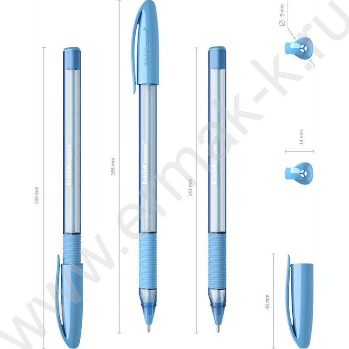 Ручка шар Ultra Glide Technolody U-109 Spring Stick&Grip 1,0мм синяя /форма корпуса - треугольна | Фото 3