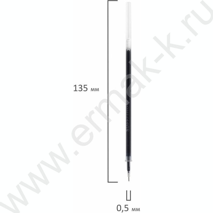 Стержень гел. синий 135мм игольчатый узел 0,5мм | Фото 4