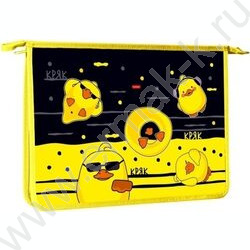 Папка д/тетрадей А4 пластик молния 1 отд "УтяКря" | Фото 1