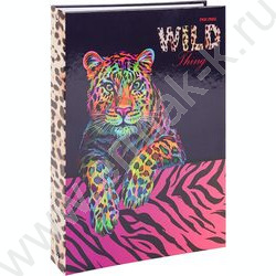 Тетрадь  80л клетка/кольца "Неоновый леопард" | Фото 1