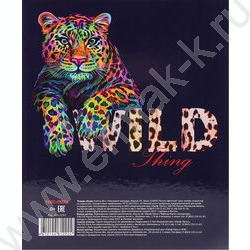 Тетрадь  80л клетка/кольца "Неоновый леопард" | Фото 5