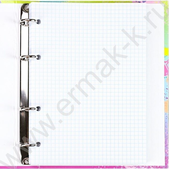 Тетрадь  80л клетка/кольца "Кеды и цветы" /лянец/лен/ | Фото 4