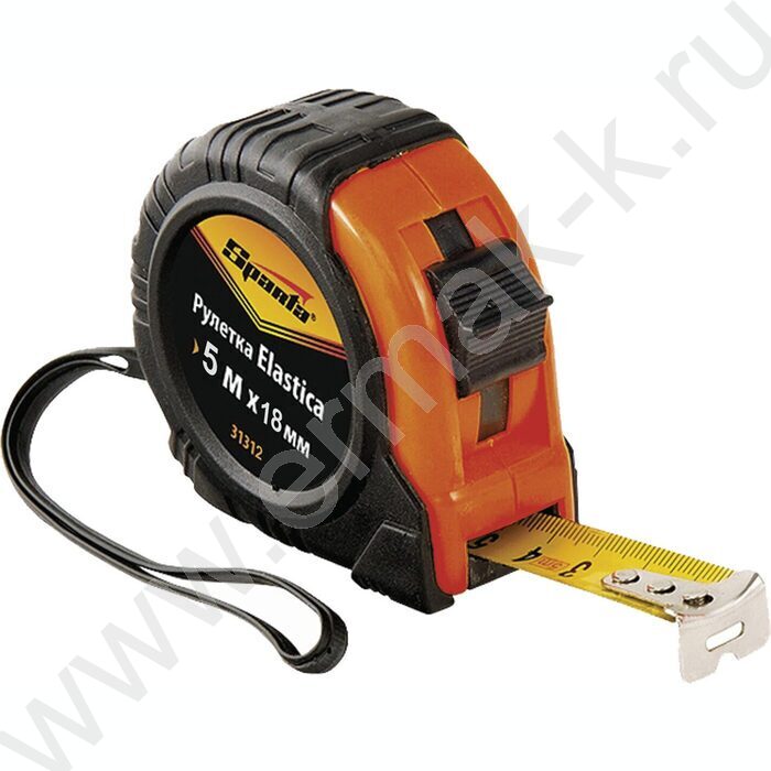 Рулетка измерительная 5,0м*18мм, "Elastica" /обрезиненный корпус | Фото 1
