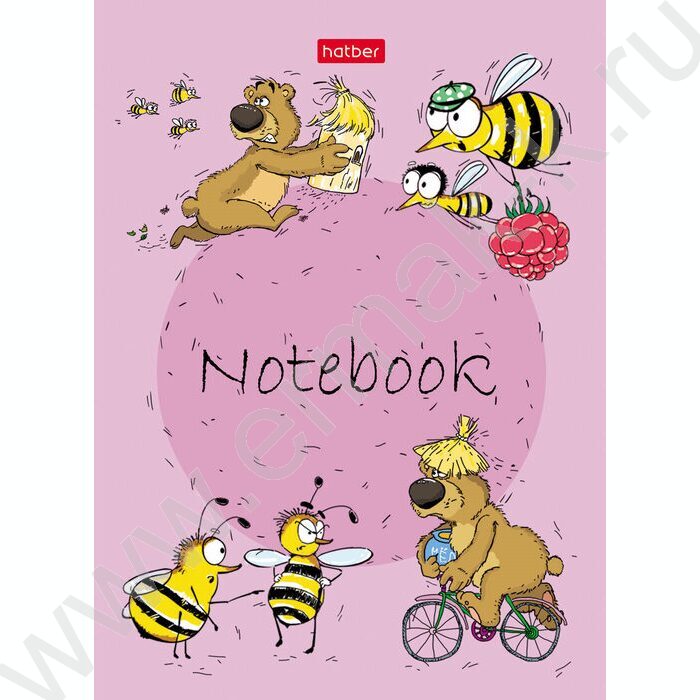 Блокнот  24л А6 "Забавные животные" ламинация | Фото 8