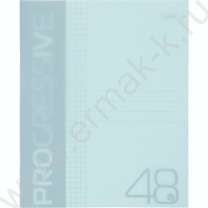 Тетрадь  48л А5 клетка/пластик обл./ "PROGRESSIVE  Бирюзовая" | Фото 1