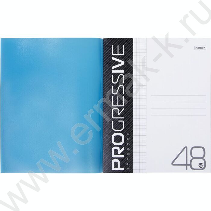 Тетрадь  48л А5 клетка/пластик обл./ "PROGRESSIVE  Синяя" | Фото 3