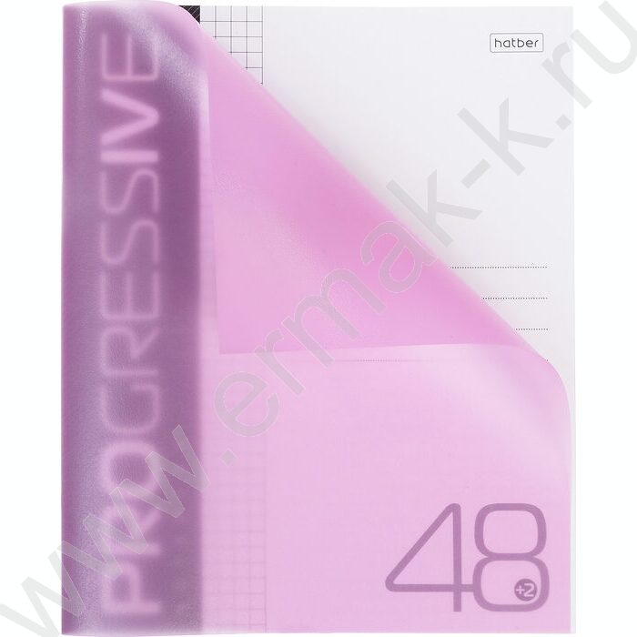 Тетрадь  48л А5 клетка/пластик обл./ "PROGRESSIVE  Розовая" | Фото 2