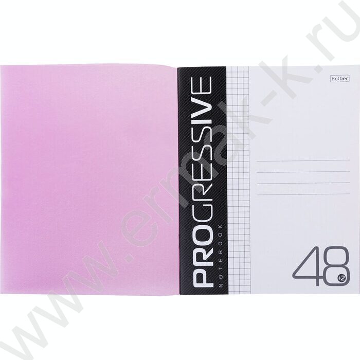 Тетрадь  48л А5 клетка/пластик обл./ "PROGRESSIVE  Розовая" | Фото 3