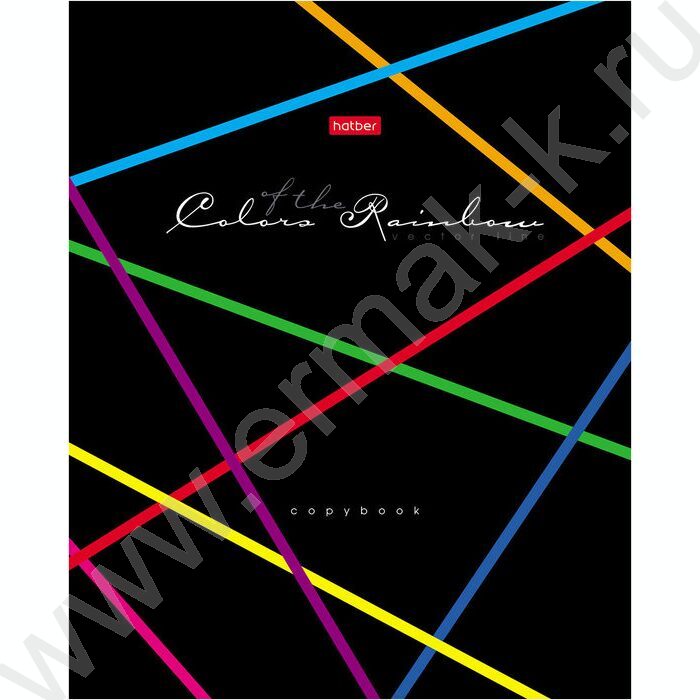 Тетрадь  80л клетка "Ассорти" цветной блок, на клею | Фото 3