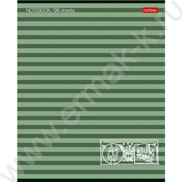 Тетрадь  96л линейка "Полосочки" ассорти | Фото 2