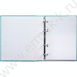 Тетрадь 120л клетка/кольца/бумвинил.обл./ "METALLIC Мята" | Фото 2