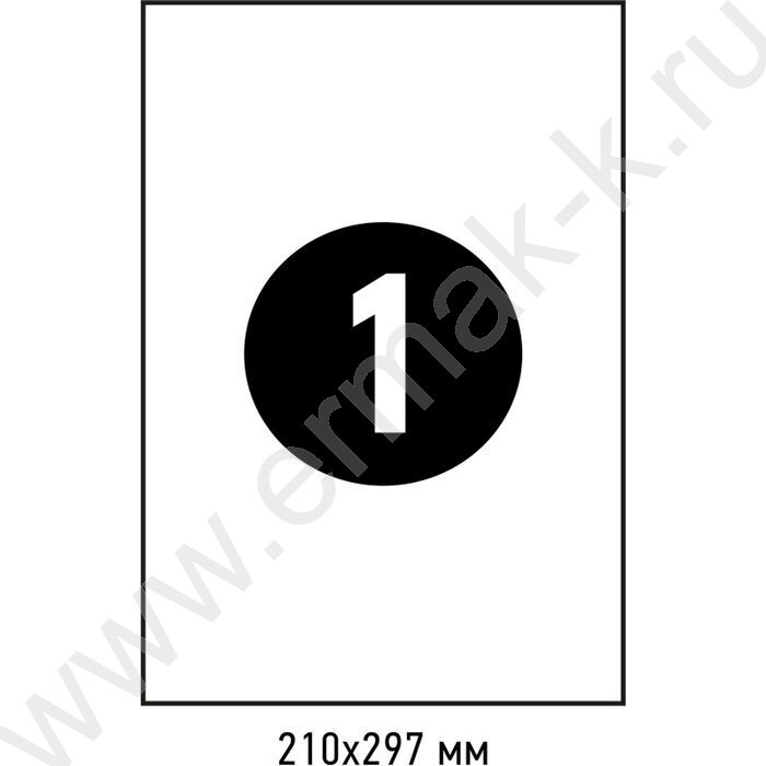 Этикетки самокл А4 210*297мм /100л белые | Фото 4