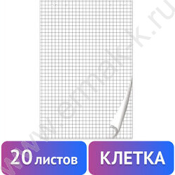 Блок д/флипчарта 67,5x98cм 20л клетка | Фото 3