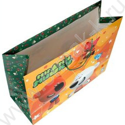 Пакет подарочный бумажный xxl 40*49*19см Ми-ми-мишки | Фото 4