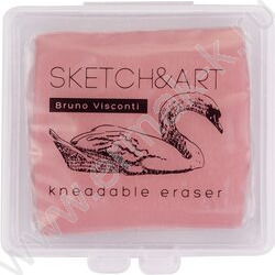 Ластик Клячка Sketch&Art розовый/голубой в пластиковой коробочке | Фото 2