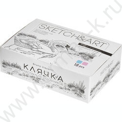 Ластик Клячка Sketch&Art розовый/голубой в пластиковой коробочке | Фото 4